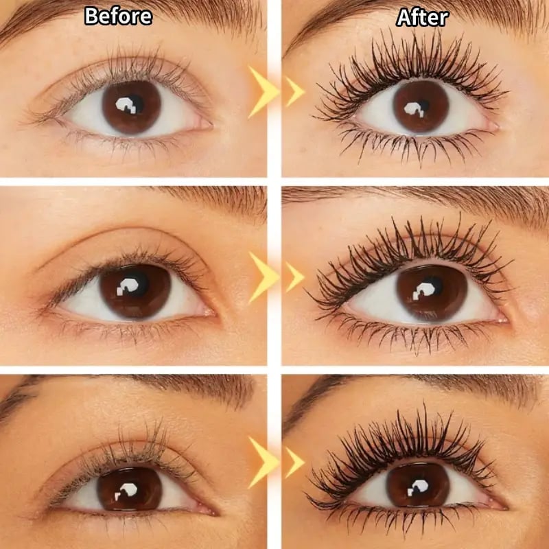💜LAST DAY - BUY 1 GET 1 FREE💜All-Day Beautiful Lashes, Smudge-Proof! Waterproof Fiber Mascara for Natural Volume.