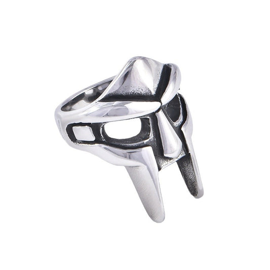 Stainless steel men's ring jewelry mask titanium steel ring