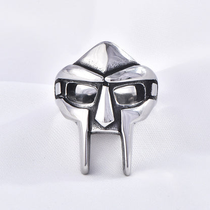 Stainless steel men's ring jewelry mask titanium steel ring